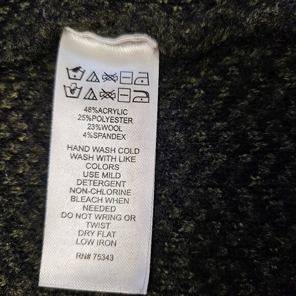 Ellen Tracy Women's Black Wool Blend Cardigan Size XS - Picture 8 of 9